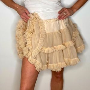 Fun layered tutu great to wear under a full mini skirt to add depth & dimension